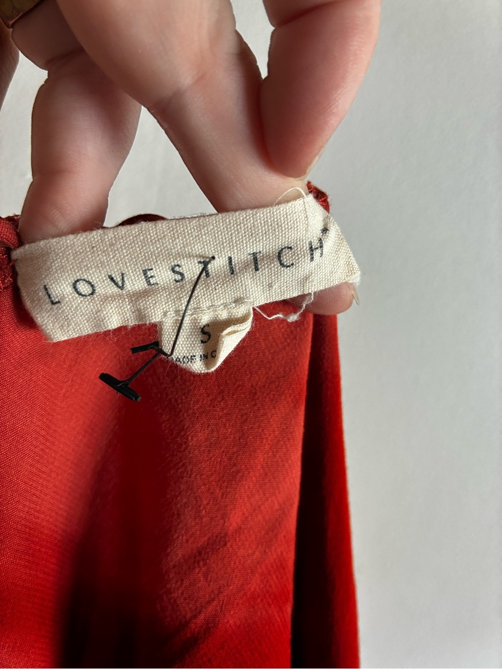 Lovestitch Red Lace-Trim Satin Cami - Picture 3 of 3